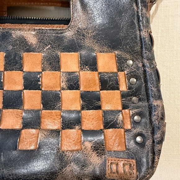 BED|STU Black and Brown Checkered Crossbody Bag; brand new - Picture 4 of 8